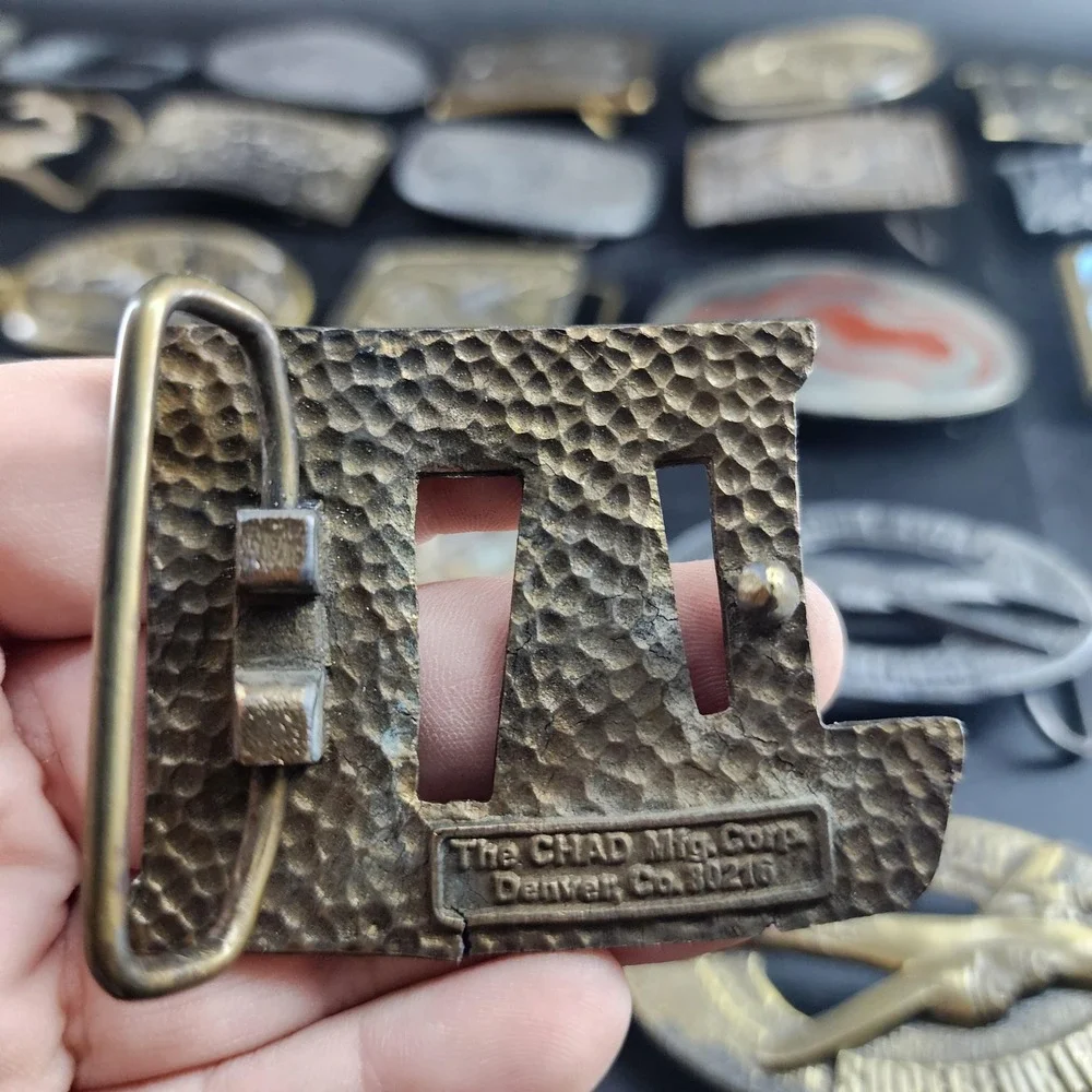 Vintage Bronze Toned JAN Belt Buckle